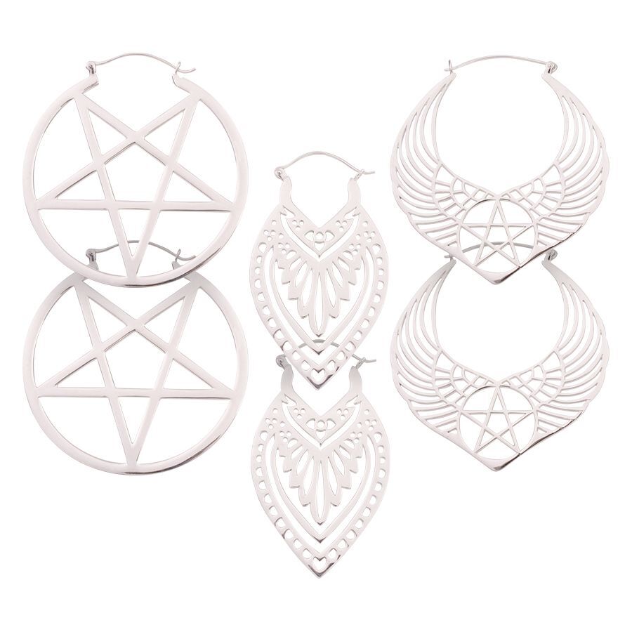 Silver Hoop Set 01