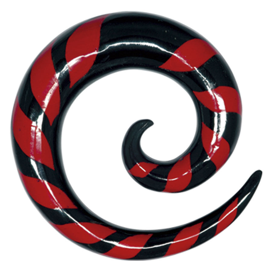 Buffalo Horn Red Zebra Sprial Buffalo Horn Red Zebra Sprial