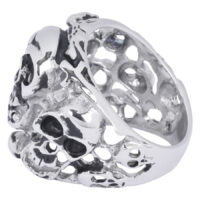 Steel Basicline® Skulls Ring