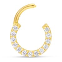 18k Pave Set Septum Ring 18k Pave Set Septum Ring
