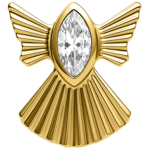 Push Fit Winter Snow Angel Attachment - Golden Metal