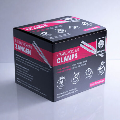 Sterile Triangle Piercing Clamps – Individually Sterile Packed (Box of 50)