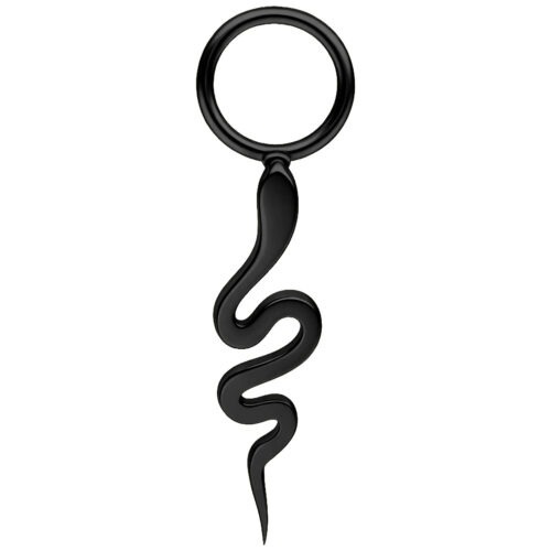 Snake Pendant - Black Metal