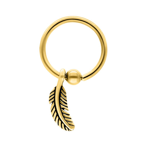 Feather Clip in Ring
