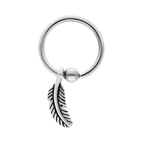 Feather Clip in Ring
