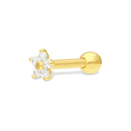 18k Crystal Flower