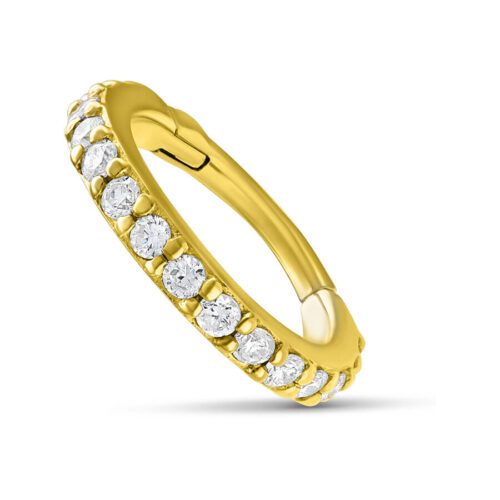 14K Hinged Row of Diamonds Ring