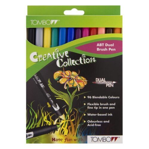 Tombow - Dual Brush Pen 12er Set Grundfarben