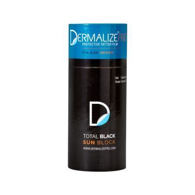 Roll of Dermalize Pro Total Black Sun Block - Protective Tattoo Film - 15 cm x 10 m