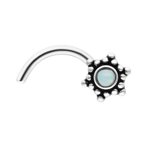 Flower Opal Nosestud