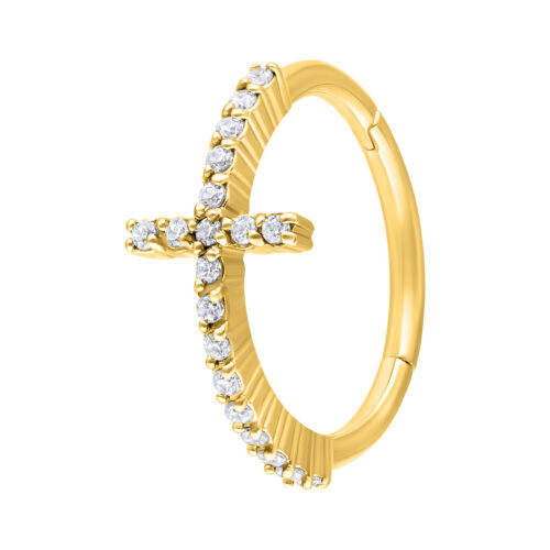 Jewelled Cross Ring
