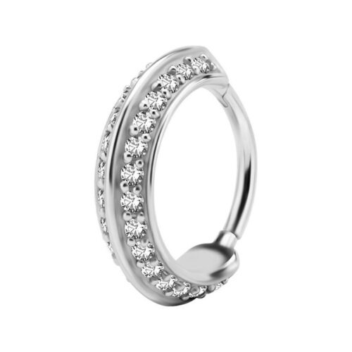 Double Jewelled Hinged Ring