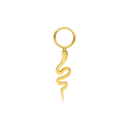 Snake Pendant - Golden Metal