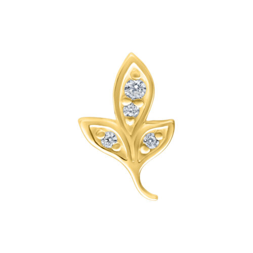 Push Fit Crystal Leaf Attachment for Bioplast - Golden Metal