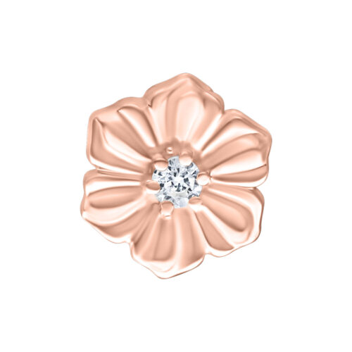 Push Fit Hibiscus Attachment  for Bioplast - Rosegold