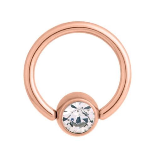 Flat Back Jewelled Clip in Ring