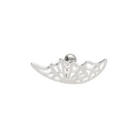 Spiderweb Silver Earbarbell