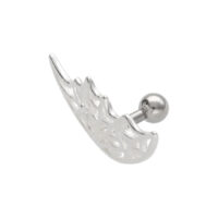 Spiderweb Silver Earbarbell