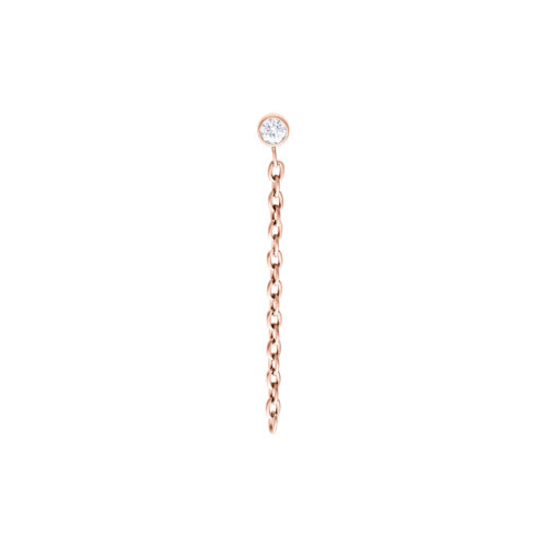 Push Fit Crystal Chain Attachmen - Rosegold