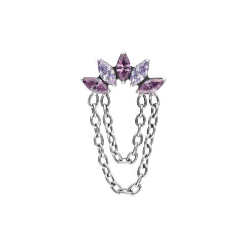 Push Fit Azure Bloom Crystal Attachment