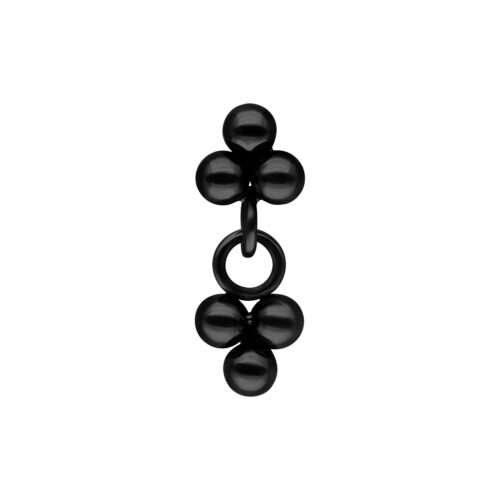 Push Fit Dangling Trinity Attachment - Black Metal
