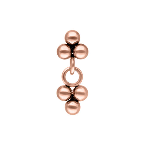 Push Fit Dangling Trinity Attachment - Rosegold