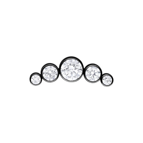 Push Fit 3 Crystal Bow Attachment - Black Metal