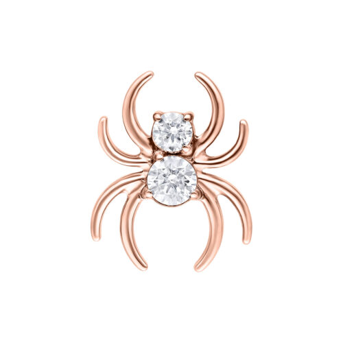 Push Fit Crystal Spider Attachment - Rosegold