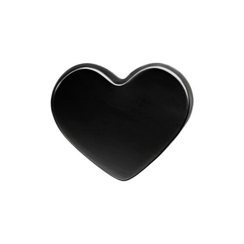 Push Fit Heart Attachment - Black Metal