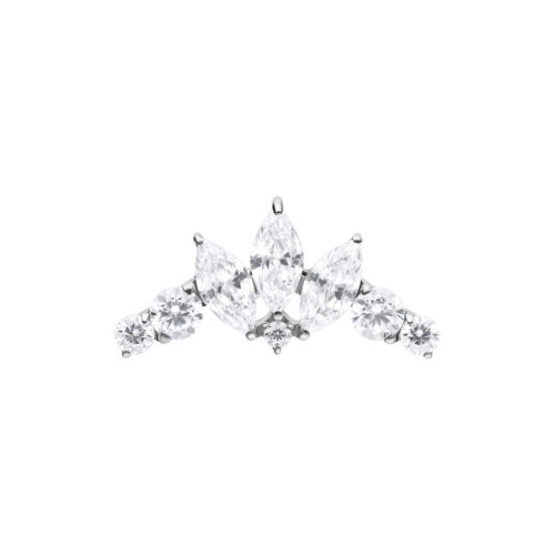 Push Fit Crystal Tiara Bow Attachment