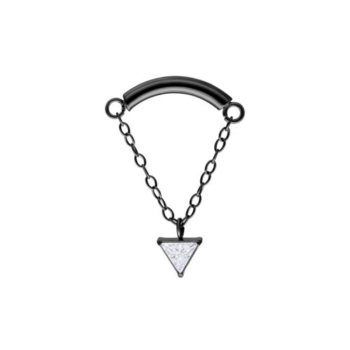 Triangle Hidden Helix Push Fit Aufsatz - Black Metal
