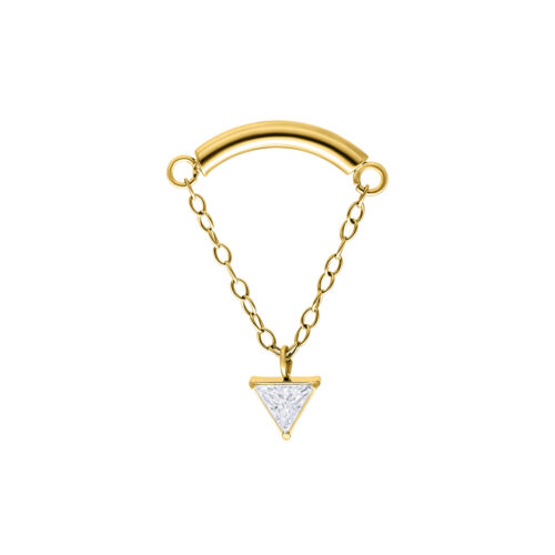 Triangle Hidden Helix Push Fit Aufsatz - Golden Metal