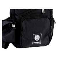 Schwarze Wildcat Tasche aus Polyester mit Logo und Reißverschlüssen