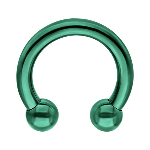 Circular Barbell Anodised Dark Green