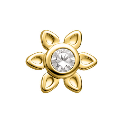 Push Fit Flower Attachment - Golden Metal